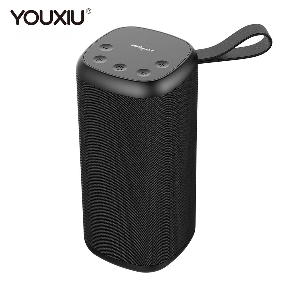 

YOUXIU 10 Вт портативный Bluetooth динамик беспроводной бас Колонка открытый стерео громкий динамик Встроенный сабвуфер музыкальный плеер AUX TF USB