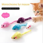 Детская однотонная плюшевая мышь, маленькая мышь, товары для домашних животных, набор игрушек для кошек, игрушки для кошек