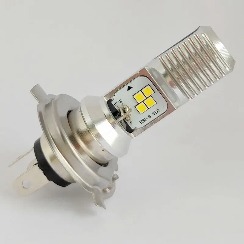 HSI T19 светодиодный мотоциклетные фары мотоцикла H4 светодиодный HS1 BA15D P15D-25-1 4 светодиодный s чип 1000lm 6000K 1 шт - Цвет: HSI