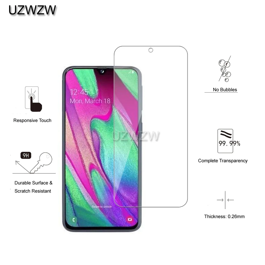 2 шт Стекло для samsung Galaxy A30 A30s 2.5D 0,26 мм Премиум защитное Закаленное стекло-экран протектор для samsung A30 стекло