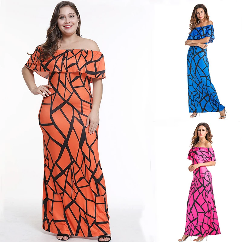 2019 летнее женское платье с рукавами летучая мышь сексуальное вырезом цифровое