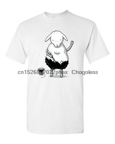 Необычное искусство Gege рисование овец смешная DT взрослая Футболка Tee|Мужские