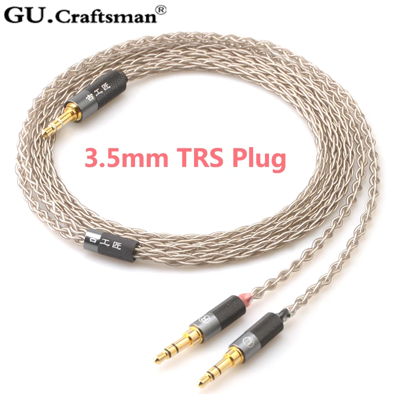 GUcraftsman 6n серебро для Beyerdynamic T1 2nd elear STELLIA Elegia AT-D5200 D7200 D9200 ANANDA Arya кабель для обновления наушников