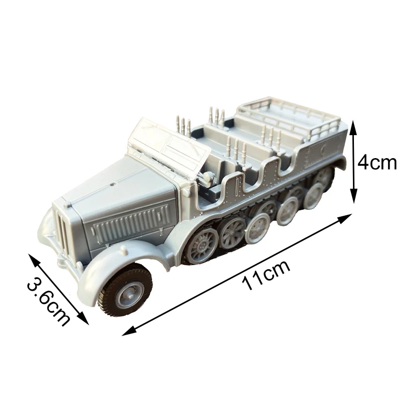 

1:72 M35 Military Truck 4D Wheeled Armored Vehicle Rubber-free Assembly Model Military Toy Car Gifts for Kids Boy