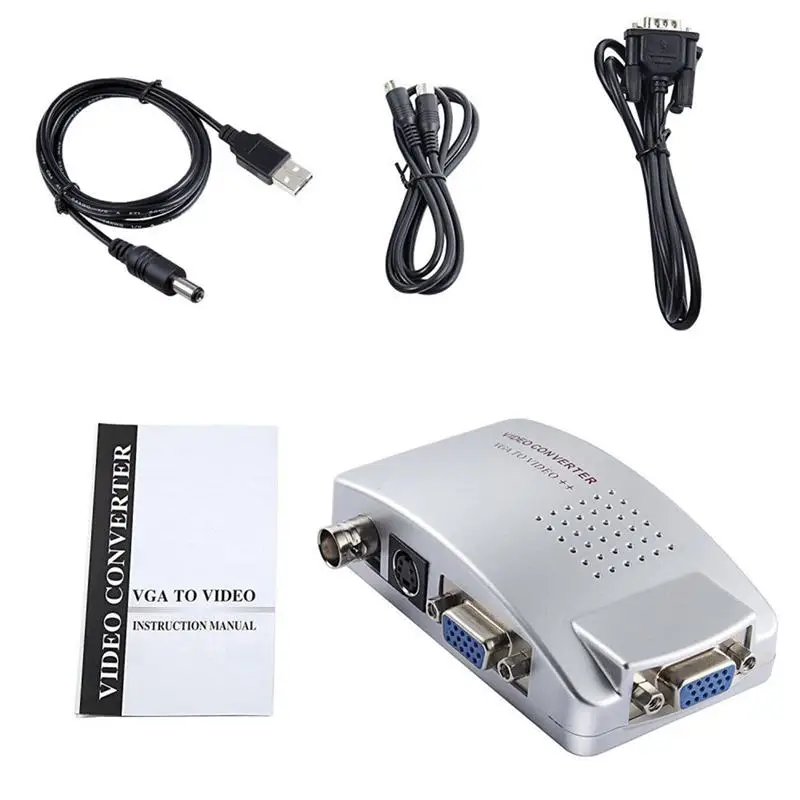 VGA в BNC s-видео конвертер адаптер коаксиальный видео выход |