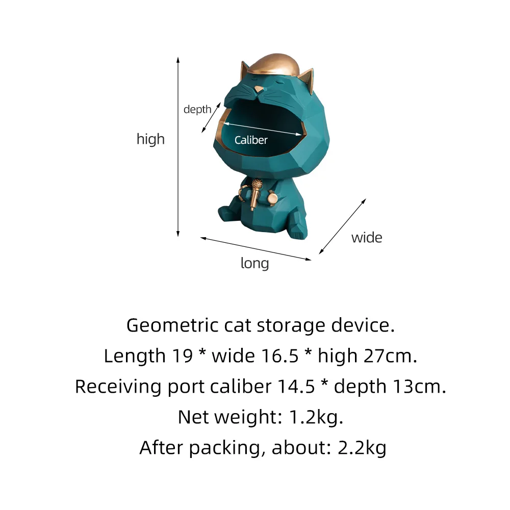 

Resin Storage Tank Geometric Cat and Cow Storage Equipment Animal Model Ornaments Modern Home Decoration Accessories Gifts