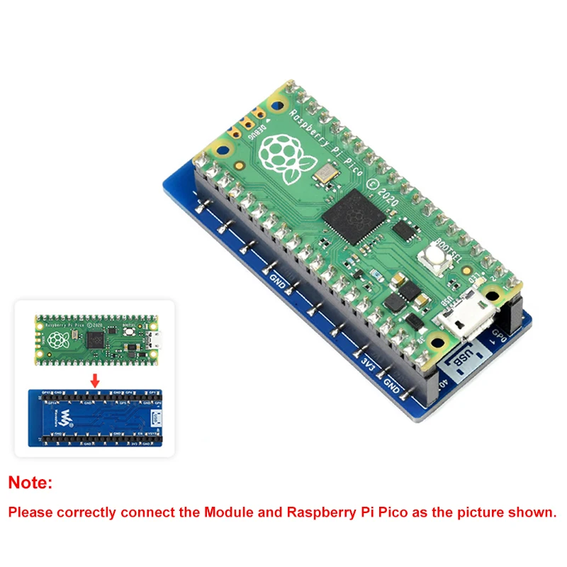 Модуль Wi-Fi для Raspberry Pi Pico IEEE 802.11b/g/n модуль расширения на основе ESP8266 поддержка