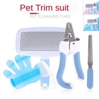 pets nail clipper scissors combs bath brush dogs cats nails toe claw clippers trimmer grooming tools for animals pet supplies