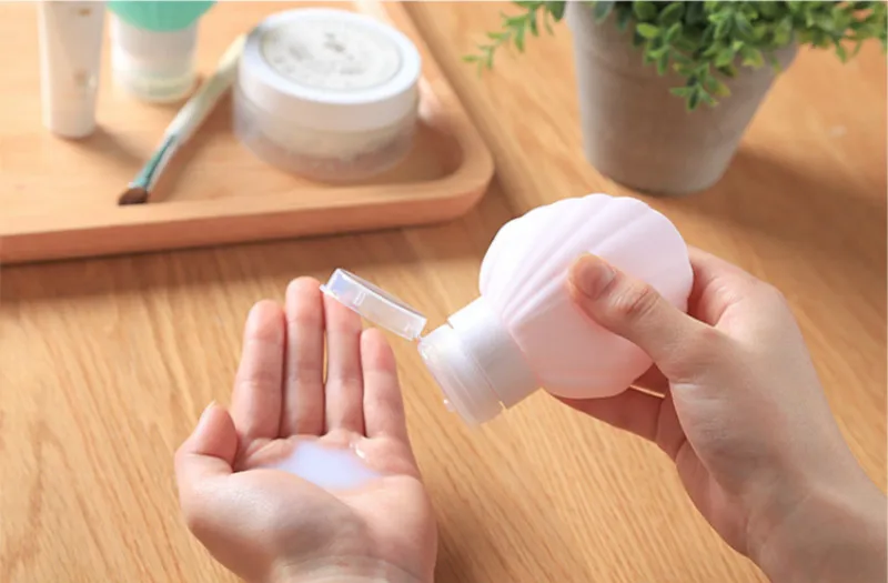 40 мл 90 MLShell силикагель Travel Kit Открытый гель для душа лосьон шампунь бутылка воды