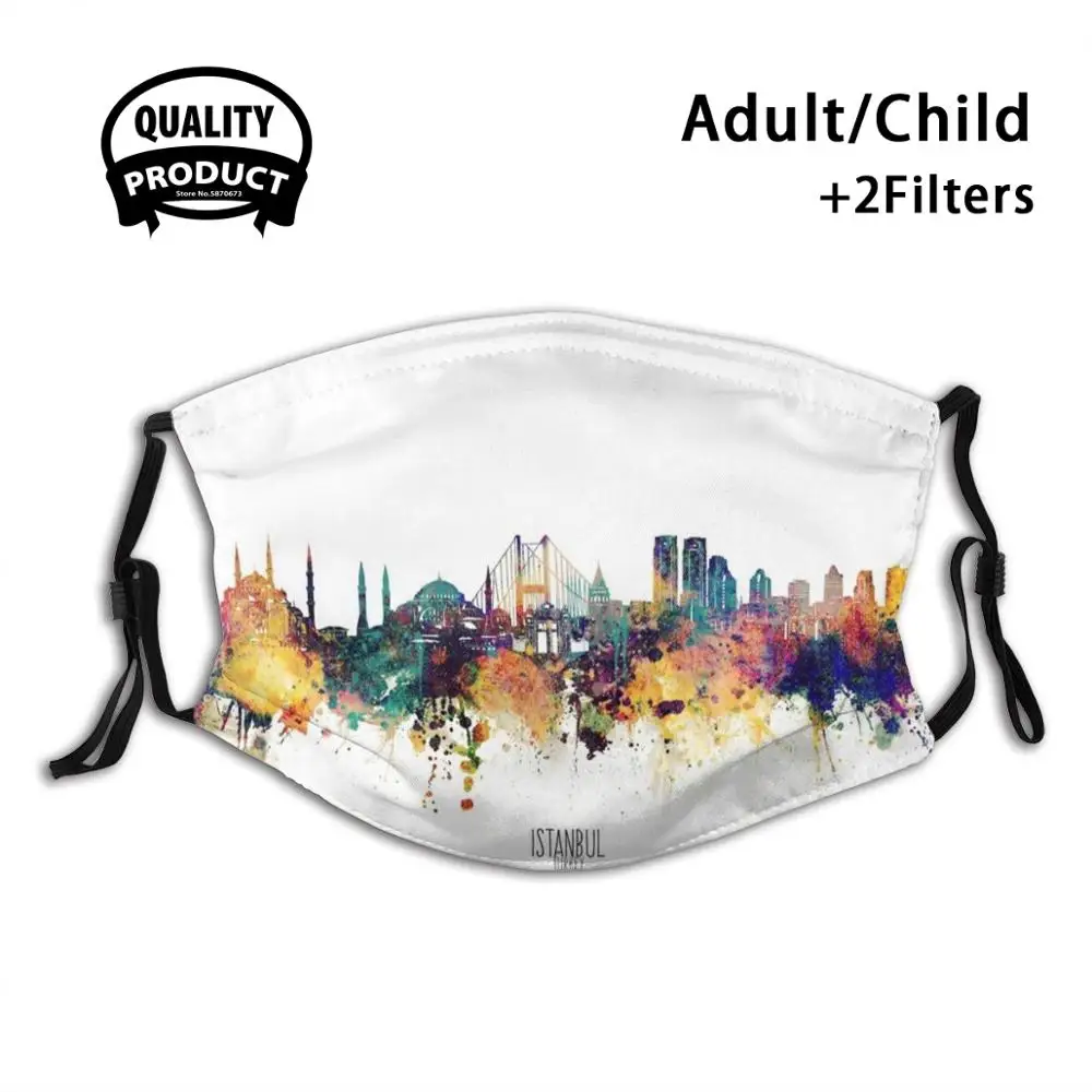 

Istanbul Skyline Reusable Mouth Mask Washable Filter Anti Dust Face Masks Istanbul Turkey Istanbul Turkey Istanbul Skyline