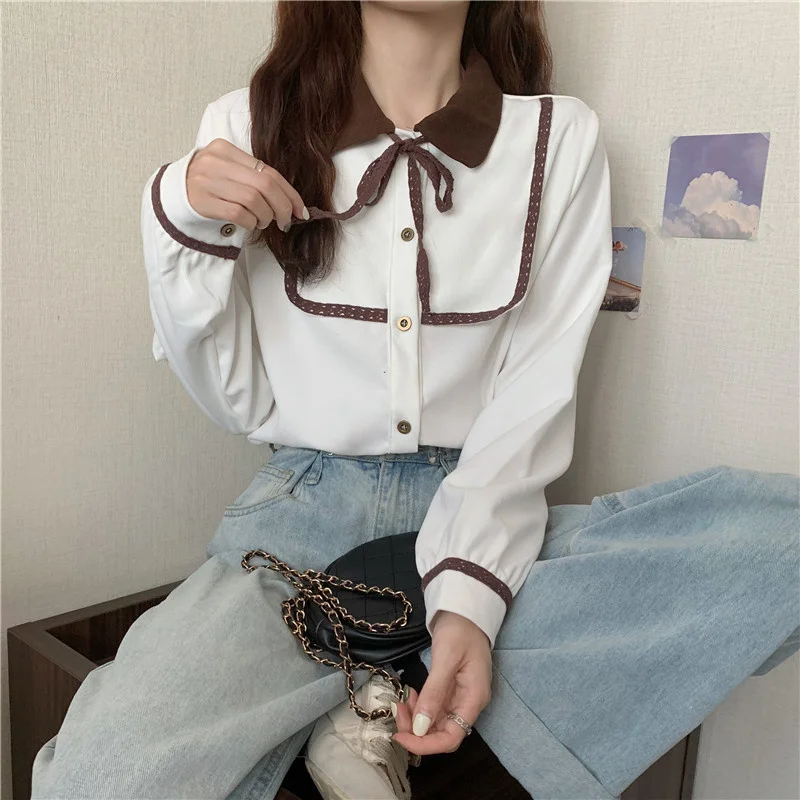 

Thickened frosted shirt autumn winter female design sense niche top new 2021 small bottomed top