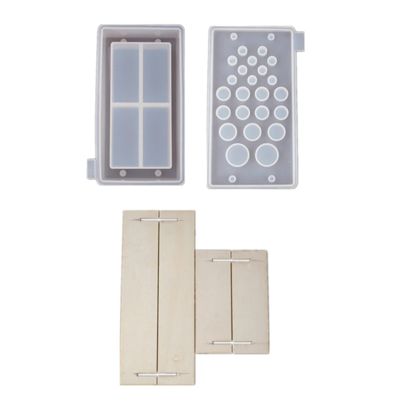 

13MC Handmade Makeup Brush Holder Organizer Resin Mold Cosmetics Brushes Storage Solution Resin Casting Mold Art Crafts Tools