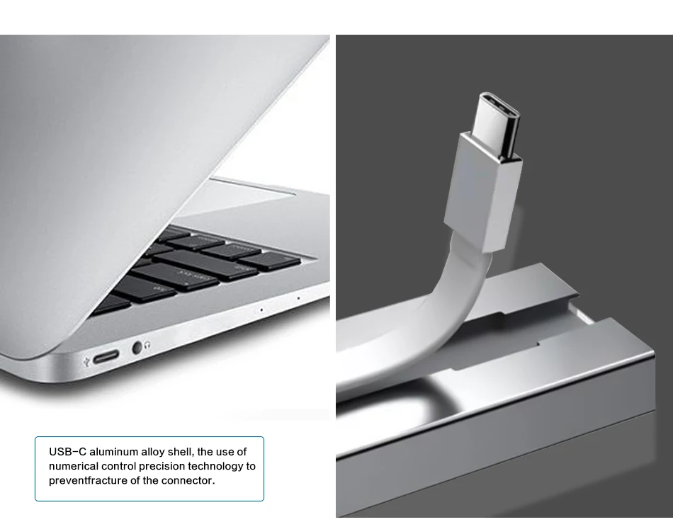 Док станция Thunderbolt 3 Type c для HDMI 4K USB3.0 концентратор USB2.0 с адаптером зарядки PD Macbook Pro