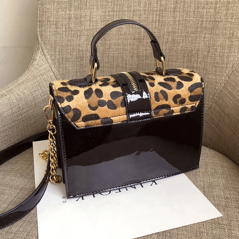 Модные женские леопардовые сумки на плечо из искусственной кожи роскошные