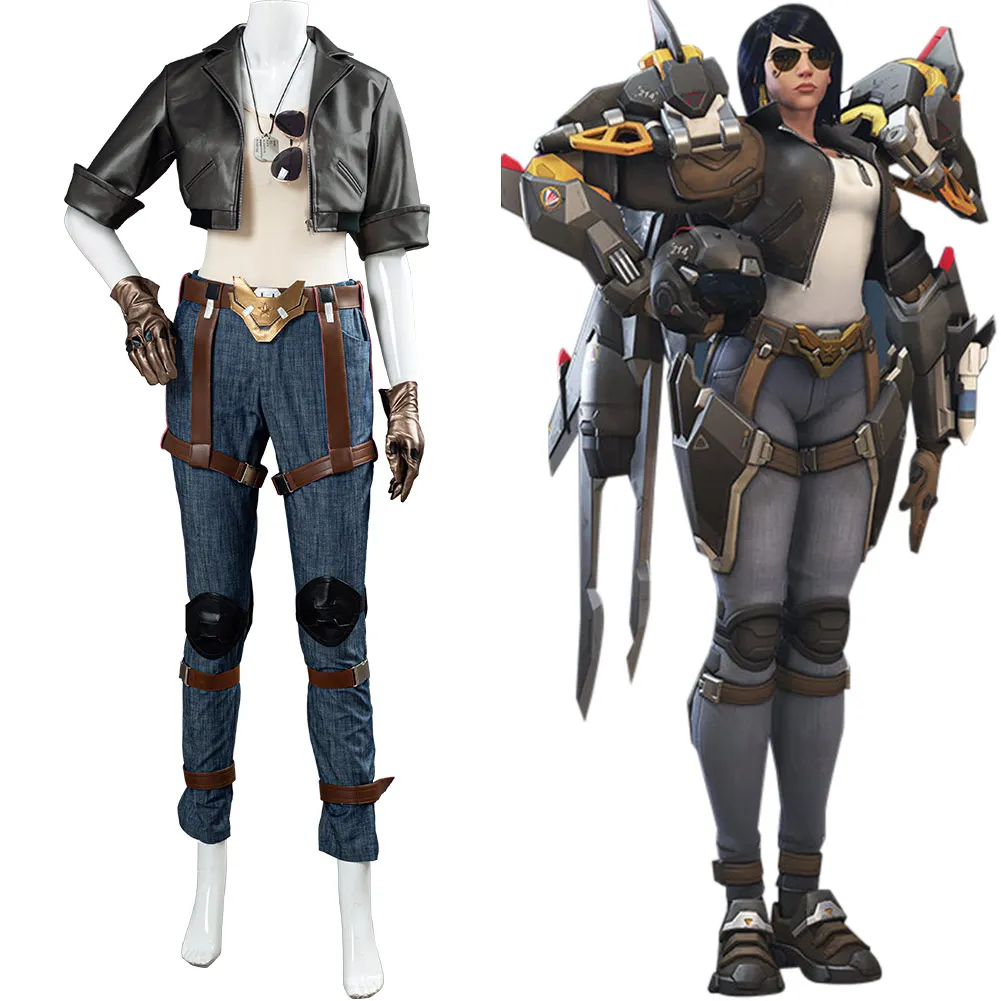 

Костюмы костюмы для Хэллоуина, карнавальные костюмы по индивидуальному заказу OW Pharah Fareeha Amari