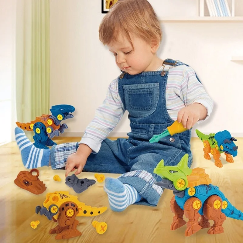 

Take Apart Toy Dinosaur DIY for Kids Assemble Set Screw Nut Disassembly Building Engineering Play Kit Educational Toys