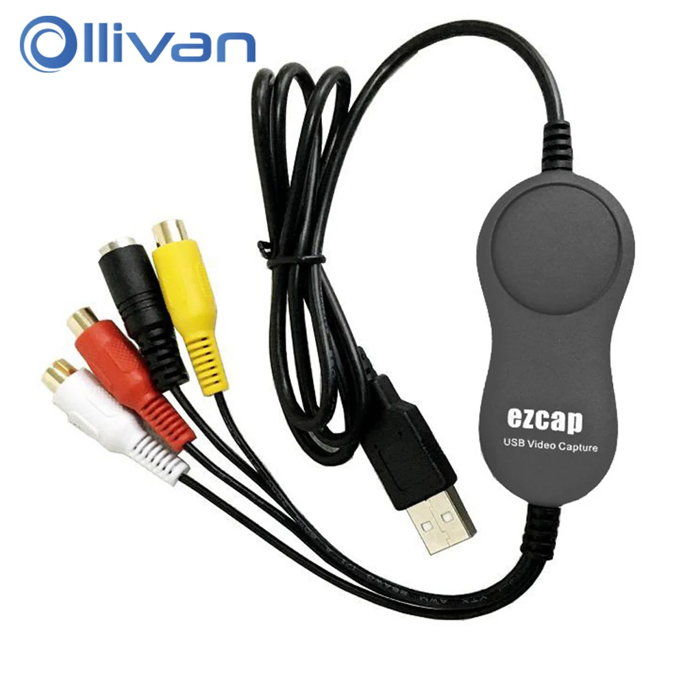 

USB 2,0 конвертер для видеозаписи, ПК адаптер, ТВ аудио карта записи DVD DVR VHS для окна 2000 для XP для Vista для Win 7 8