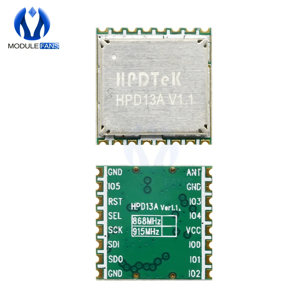 HPD13A SX1276 Wireless Transceiver Module 915MHz 915 LoRa Data Transmission SPI Remote Control Alarm RFM95 RFM95W | Электронные