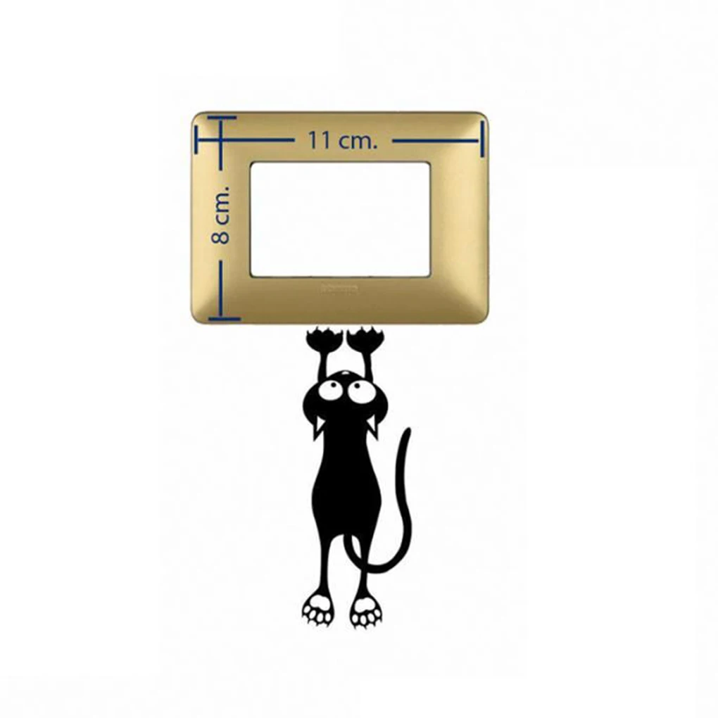 Три Смешные кошки животные наклейки на стену домашняя комната ПВХ окна росписи DIY