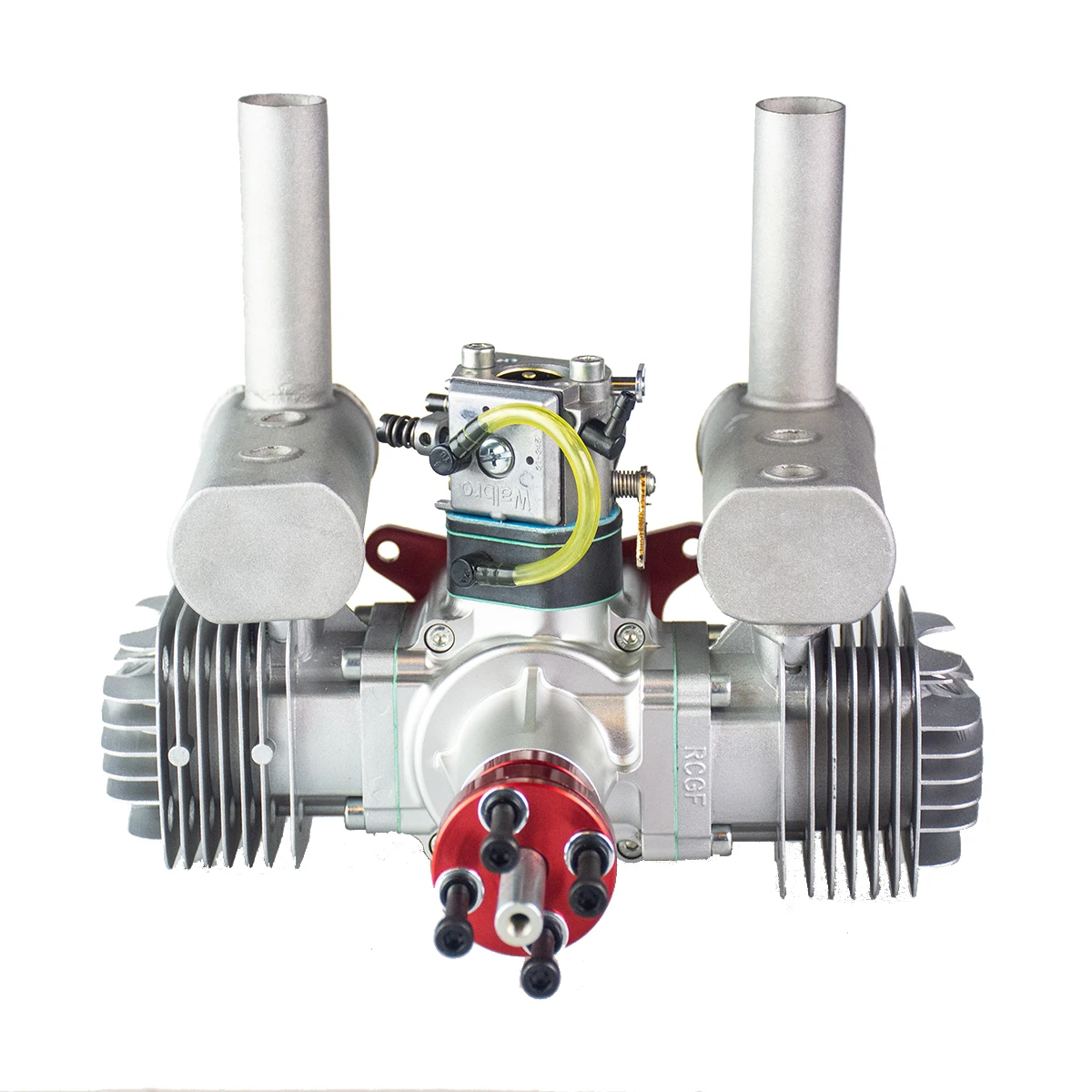 Двухцилиндровый бензиновый/бензиновый двигатель RCGF 60cc T для радиоуправляемого