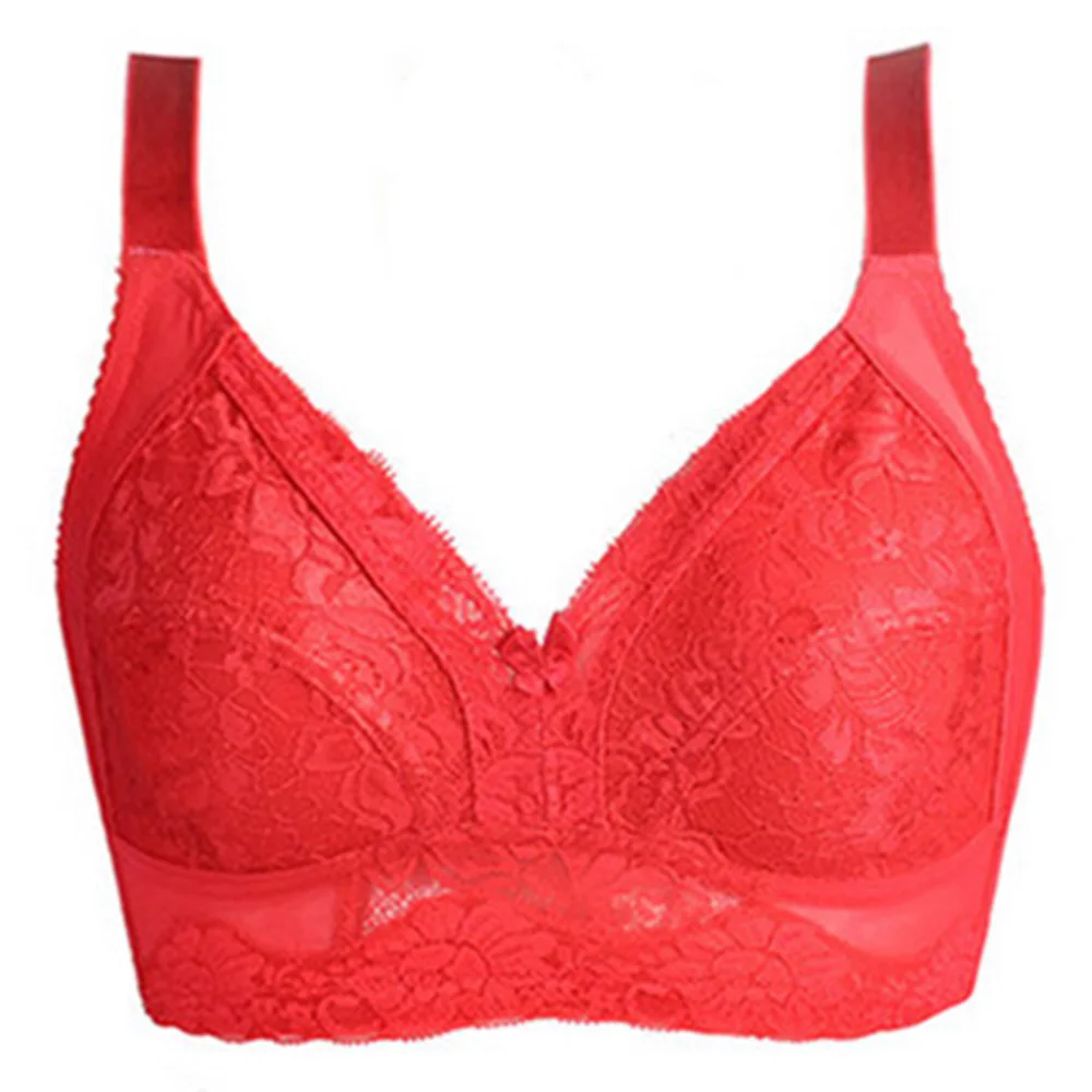 

Sexy Women' Bras Without Padded Cotton Lace Brassiere Full Cup Bralette Wireless Plus Size Bras Lingerie BH A B C D DD E F Cup