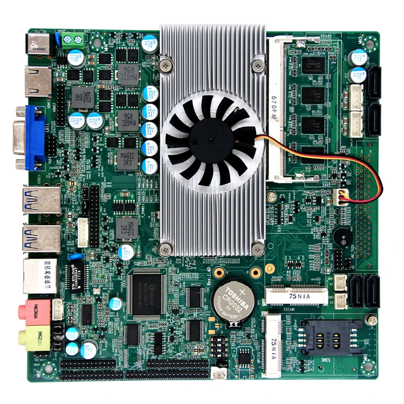 I5 2500M Материнские платы Mini ITX бортовой 4 Гб DDR3 8 * USB 6 COM промышленный Мини компьютер