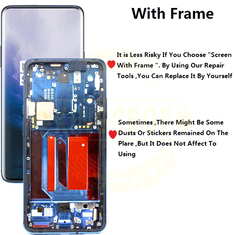 Оригинальный ЖК дисплей для OnePlus 7 Pro Дисплей кодирующий преобразователь
