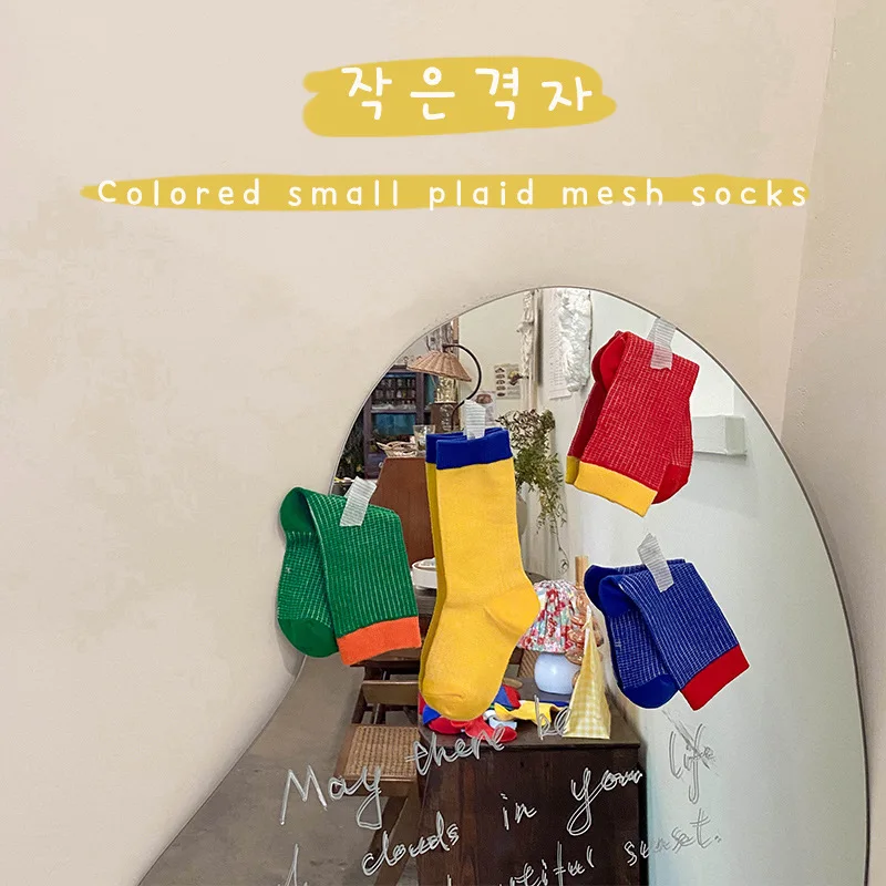 

4Pairs/lot Kids Short Socks Soft Mesh Summer spring Cotton Knit Cute Girl Baby Socks Kids Newborn Toddler Sock WMS151