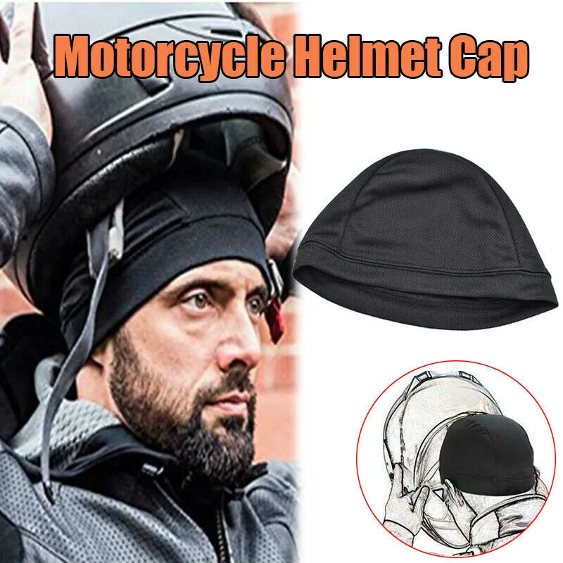 Мотоциклетный шлем внутренняя Кепка Cool Max быстросохнущая дышащая гоночная Шапка