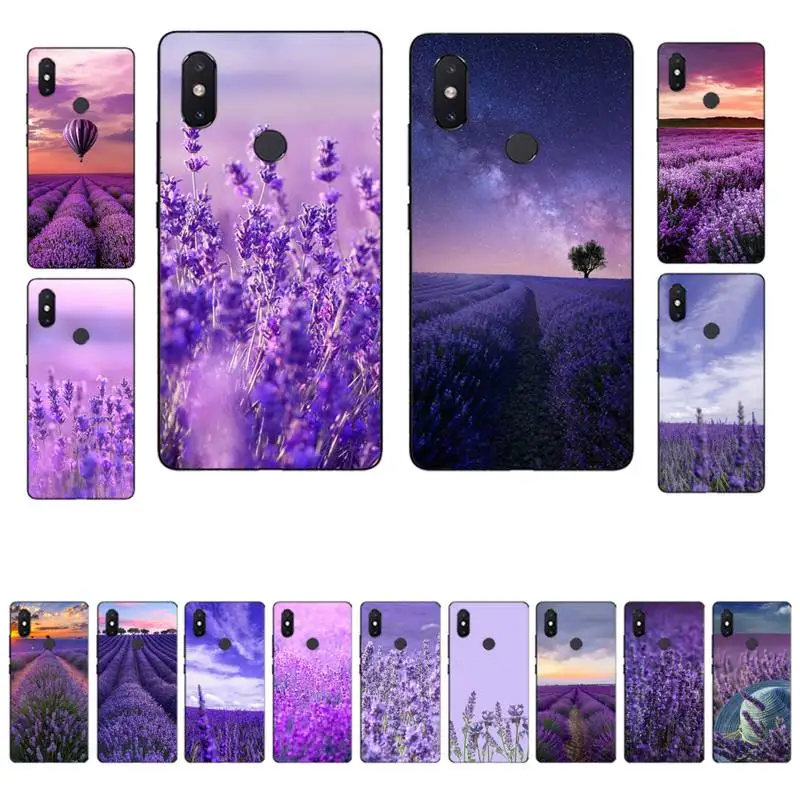 

Yinuoda Simple lavender Purple Flower Phone Case for Xiaomi mi 8 9 10 lite pro 9SE 5 6 X max 2 3 mix2s F1