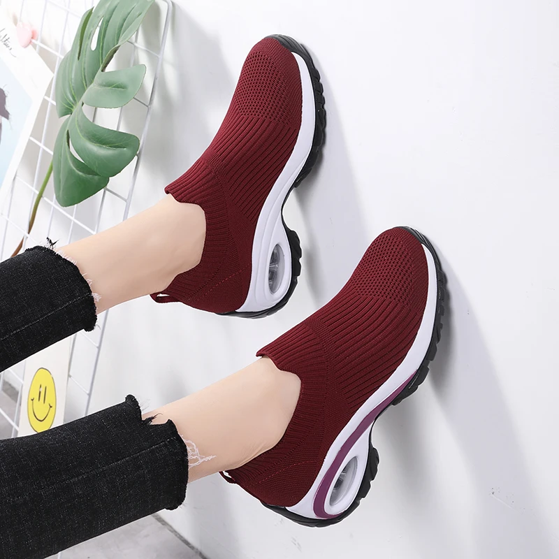 2021 New Style Original Woman Sneakers Female Tennis Shoes Lightweight Lady Outdoor Sport Shoes Women Mesh Breathable Trainers