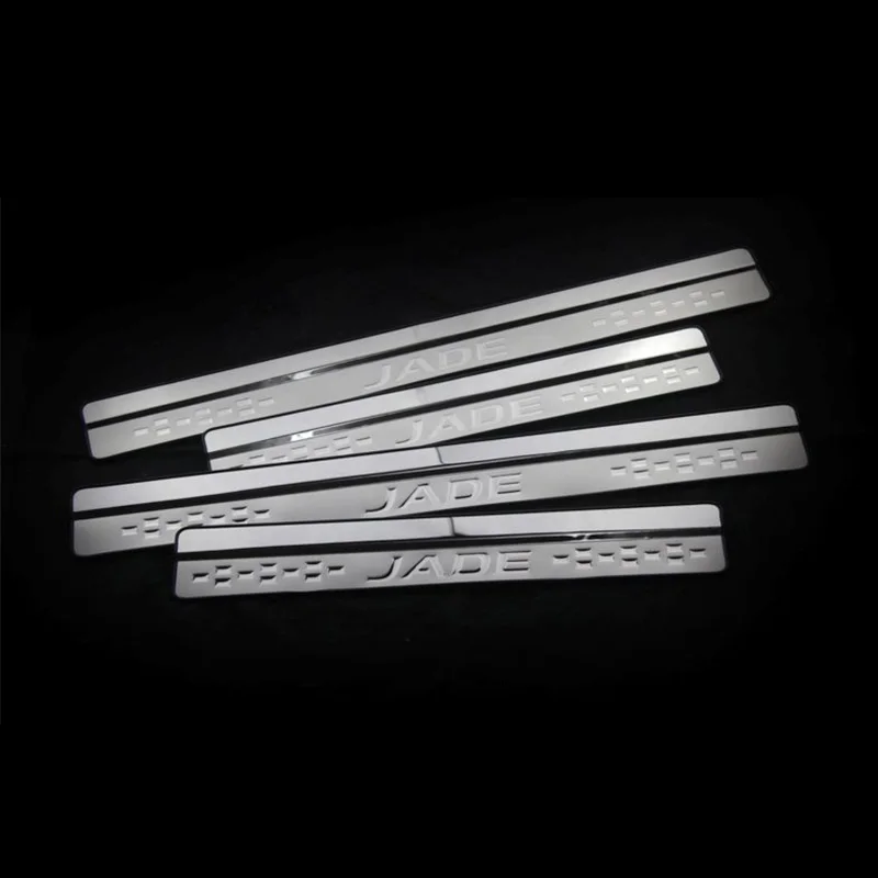

Stainless Steel Door Sill Strip Welcome Pedal Trim Auto Car Styling Stickers Accessories For Honda JADE 2013 2014 2015 2016 2017