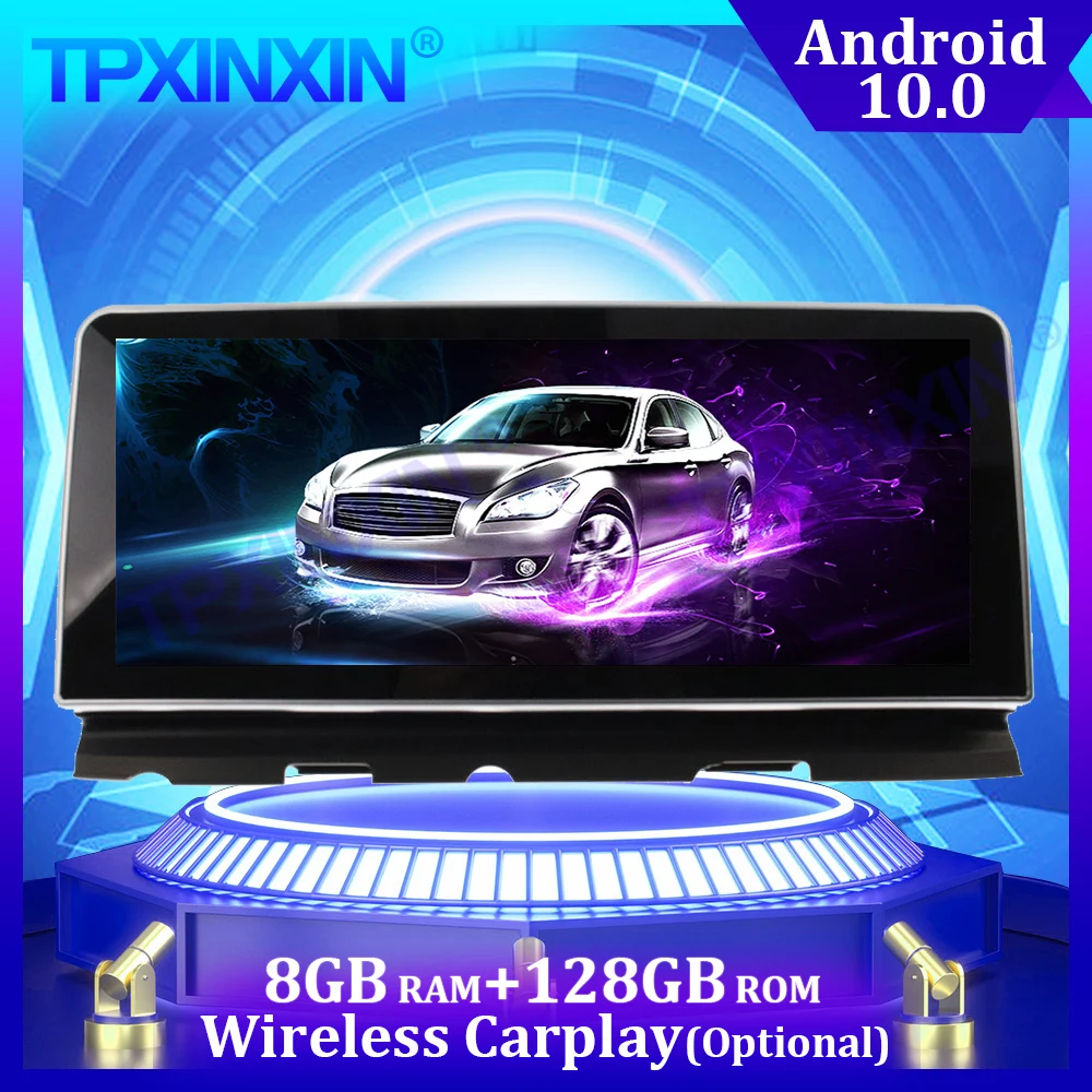 

8G+128G For BMW 7 Series 2009-2015 Android 10.0 Carplay Multimedia Player Stereo Tape Recorder GPS Navi Auto Radio Head unit DSP