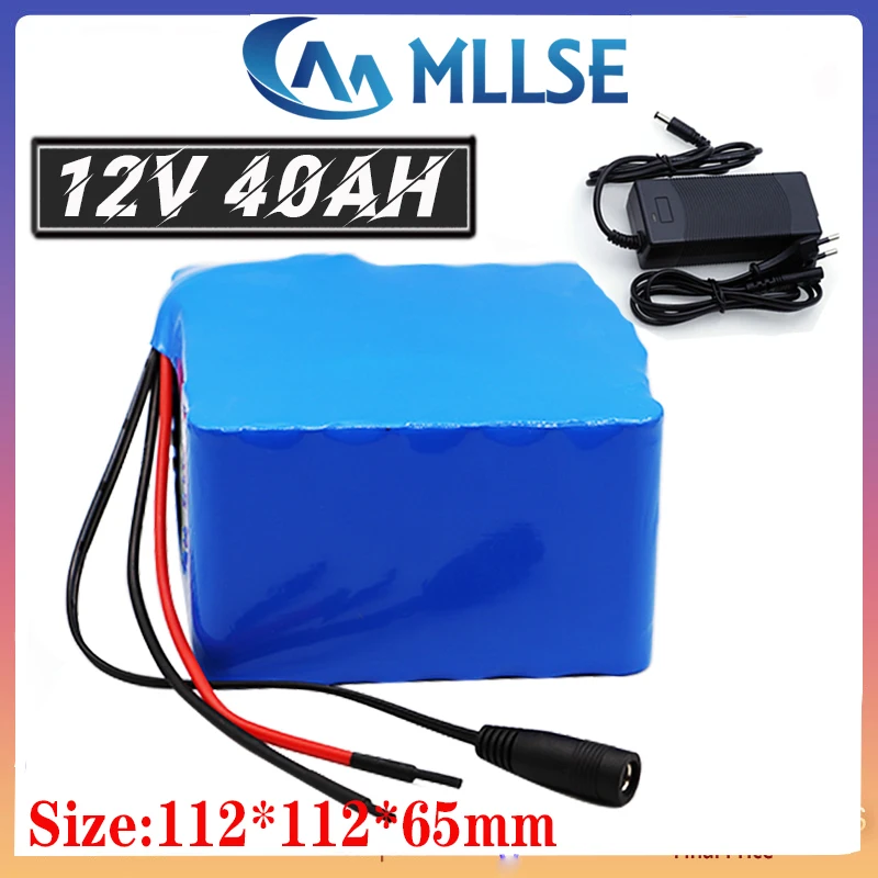 12V 40Ah 3S12P 11 1 V 12 6 литиевая батарея для инвертора ксеноновая лампа Солнечный