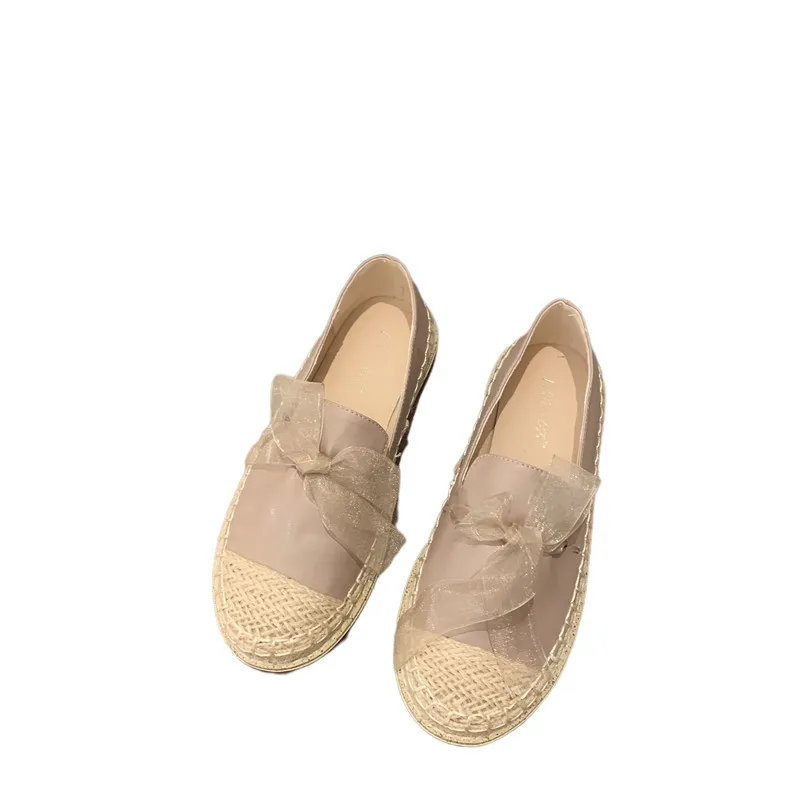 

2021 New Sweet Bow Flat Bottom Fisherman Shoes Tods Casual Shoes