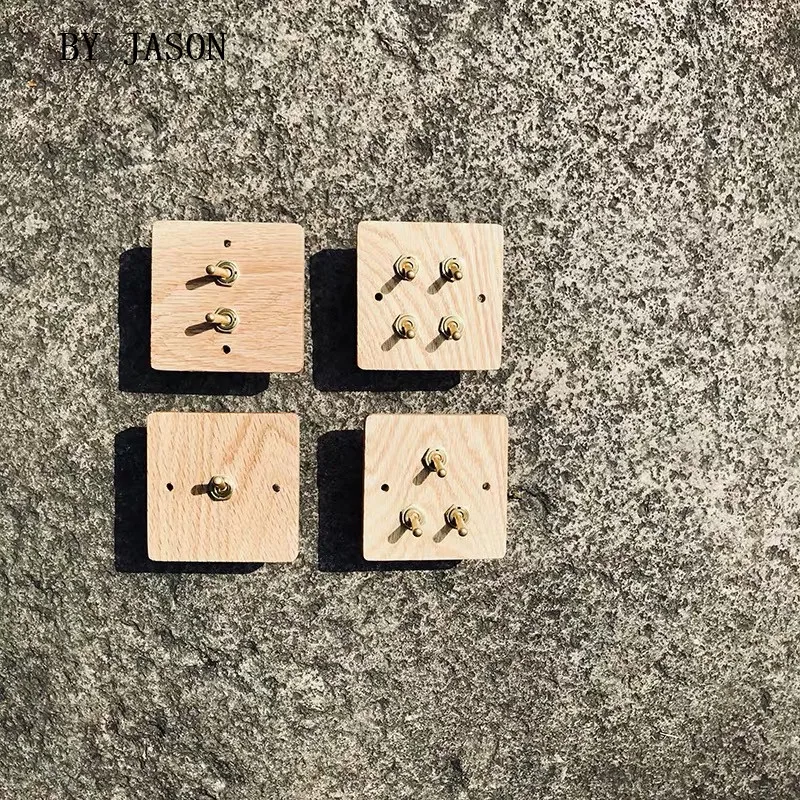 110 V 250 клен/орех роскошный настенный светильник панель переключателя ручной