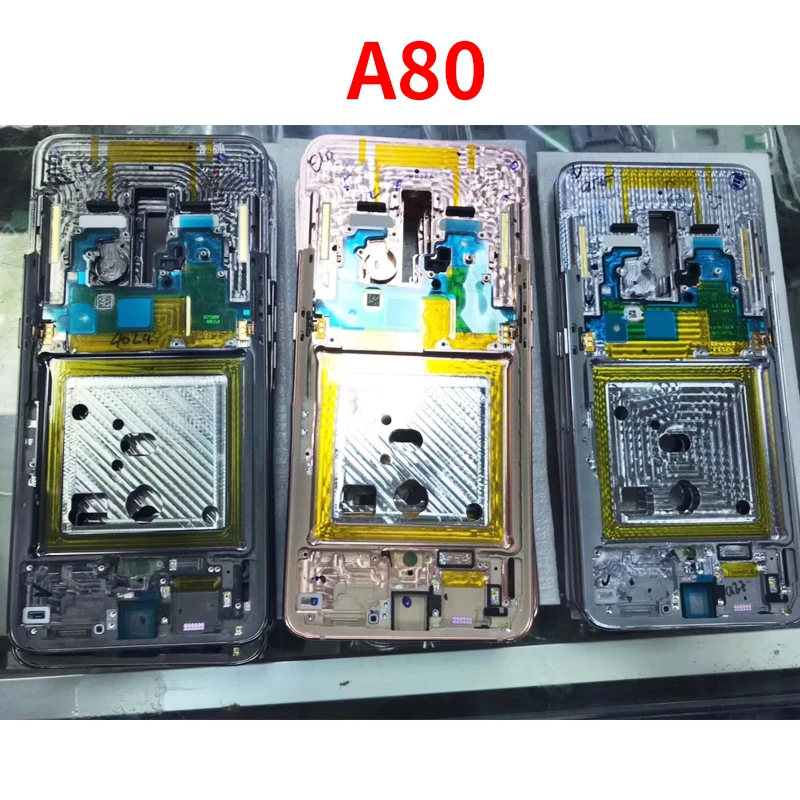 For Samsung Galaxy A80 A805 A805F middle frame front panel bezel housing Bezel replacement parts | Мобильные телефоны и