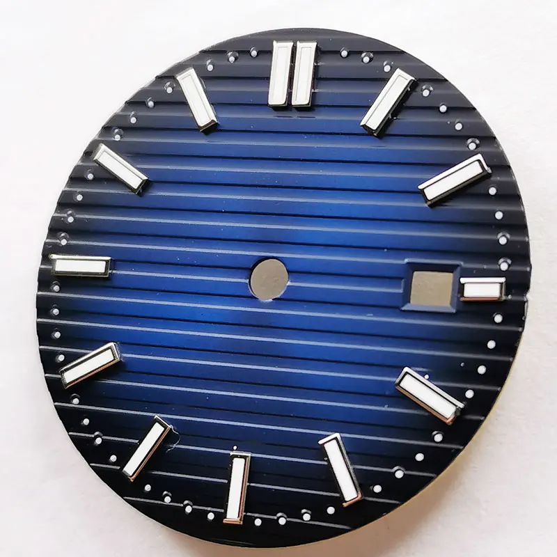 

High quality 31.7mm Blue Sterile Watch Dial With Date Window fit MIYOTA Automatic Movement