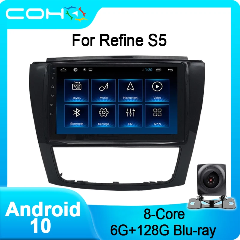 COHO для уточнения S5 автомобильный мультимедийный плеер стерео радио Кош Android 10 0 6 +