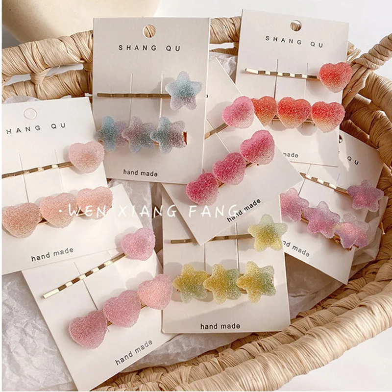 

Sweet Candy Fruit Love Hair Clips For Girls Women Cute Hairpins Bobby Clips Korean Fashion Barrettes Hair Accessories