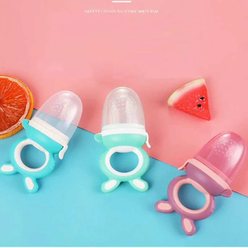 

Baby nipple Fresh Food Nibbler Baby Pacifiers Feeder Kids Fruit feeding nipple Safe Supplies Nipple Teat Pacifier Bottles