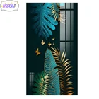 Алмазная 5D картина сделай сам, полная круглая Стразы с изображением листьев, бабочек, животных, вышивка крестиком, мозаика для домашнего декора