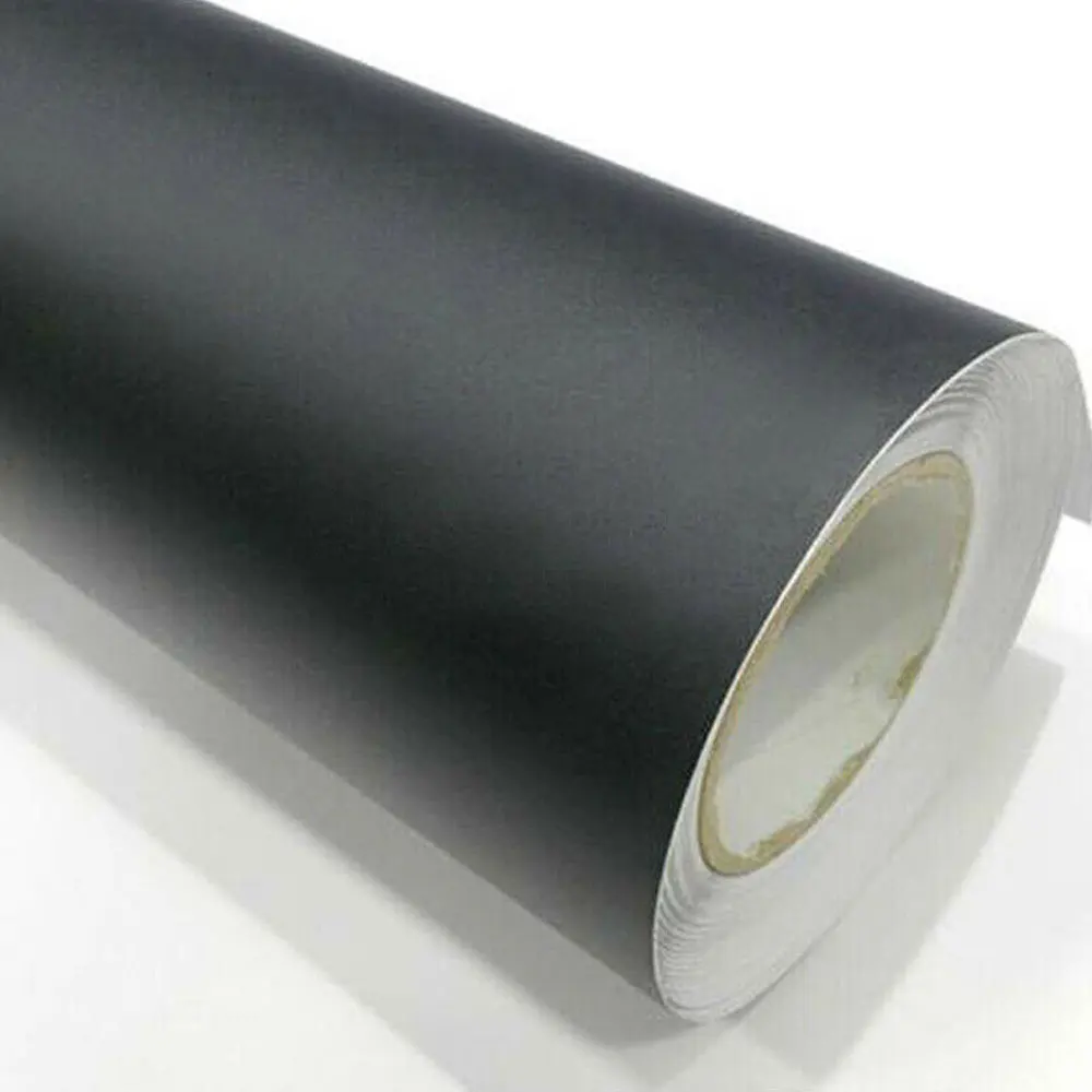

50*126 cm Matte Black Vinyl Film Wrap Car DIY Sticker Vehicle Decal 3D Car Matte Matte Black Body Color Film