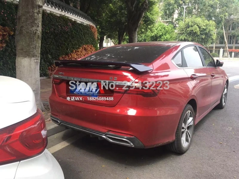 

Car Styling ABS Plastic Material Unpainted Color Rear Roof Wing Lip Trunk Spoiler Wing For Honda Civic 2016 2017 2018