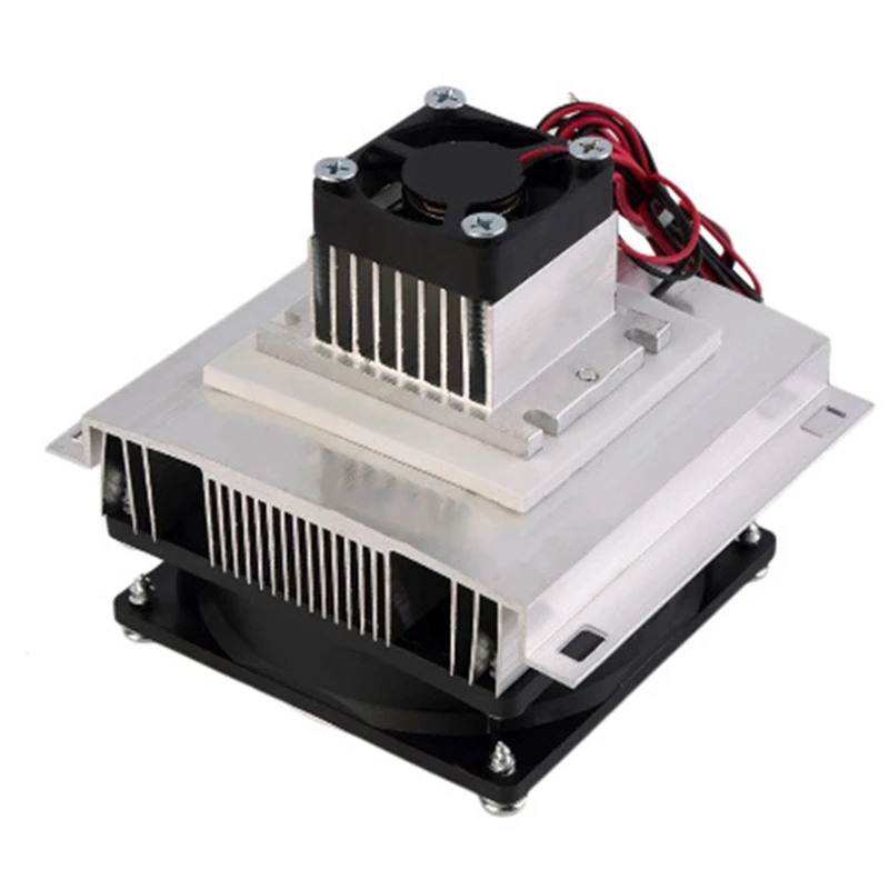 

DC 12V Thermoelectric Peltier Refrigeration Cooler Semiconductor Air Conditioner Cooling System With Cooling Fan DIY