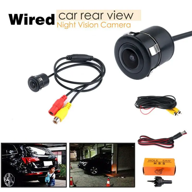 1 комплект универсальная водонепроницаемая автомобильная камера заднего вида