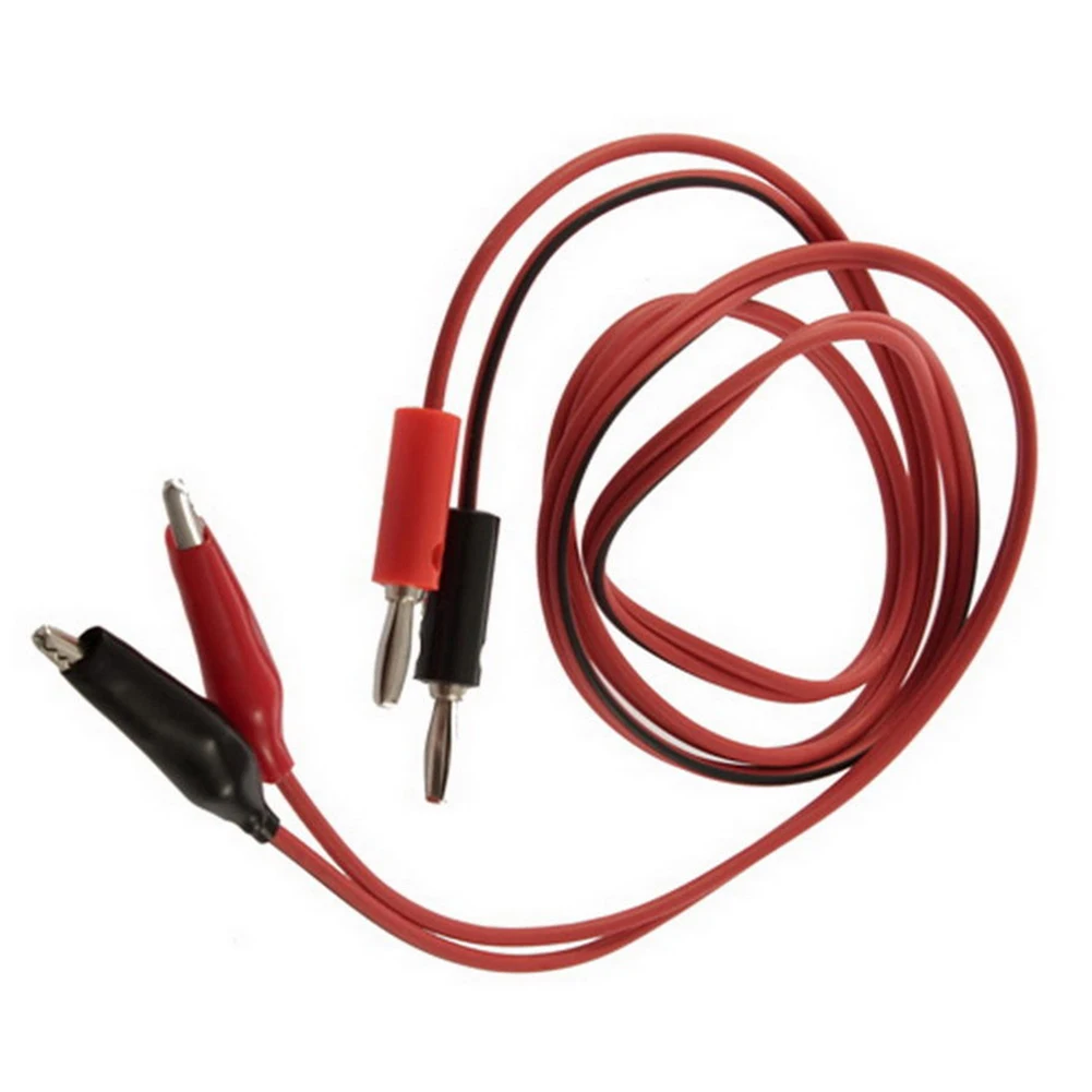 1pair School Physics Laboratory Banana Plug Alligator Teaching Aids Multipurpose Probe Tips 54cm Electrical Test Clip Cable |