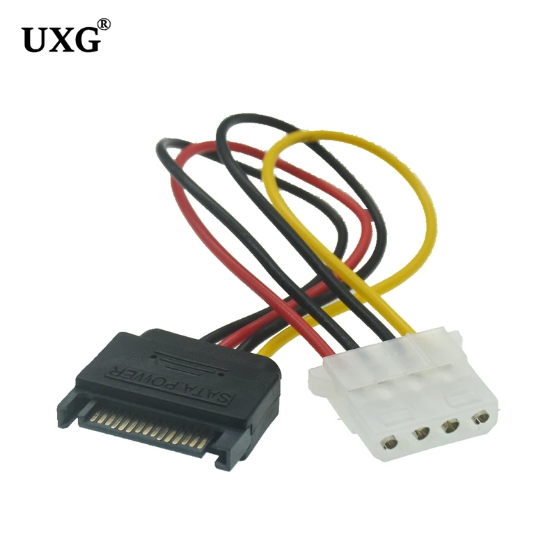ПК компьютер 4-контактный IDE Molex разъем на 15-контактный SATA F/M адаптер Кабель