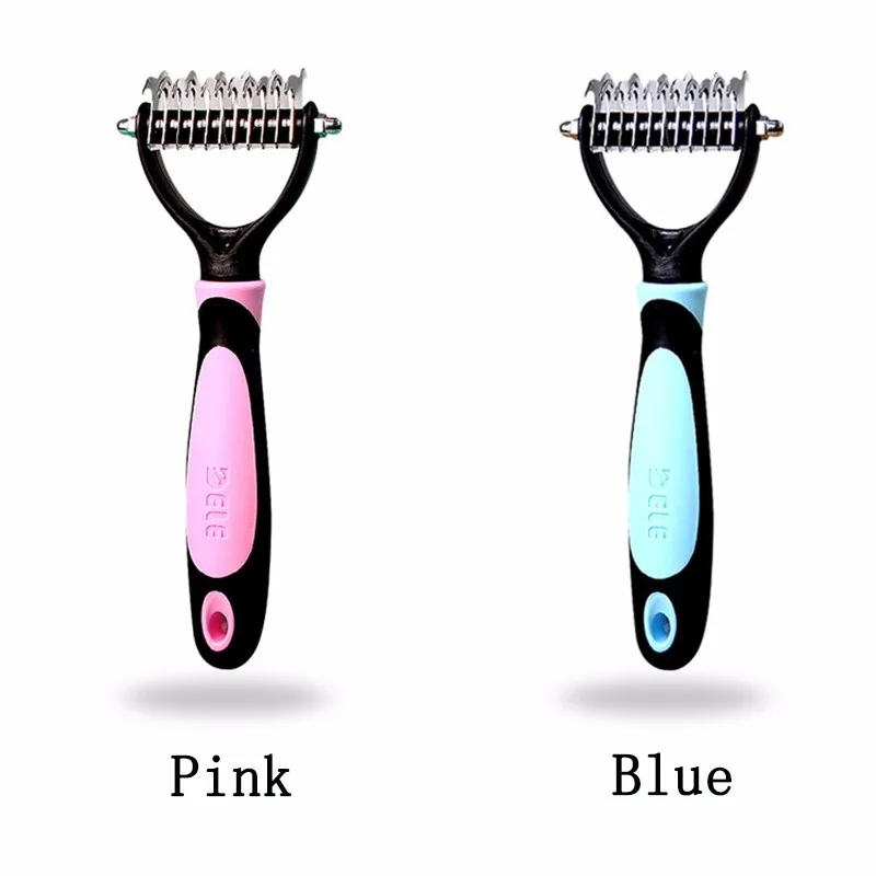 

Hair Remove Comb Dogs Knotted Grooming Slicker Detangler Trimming Dematting Shedding Brush Grooming Tool for Long Hair Curly Pet
