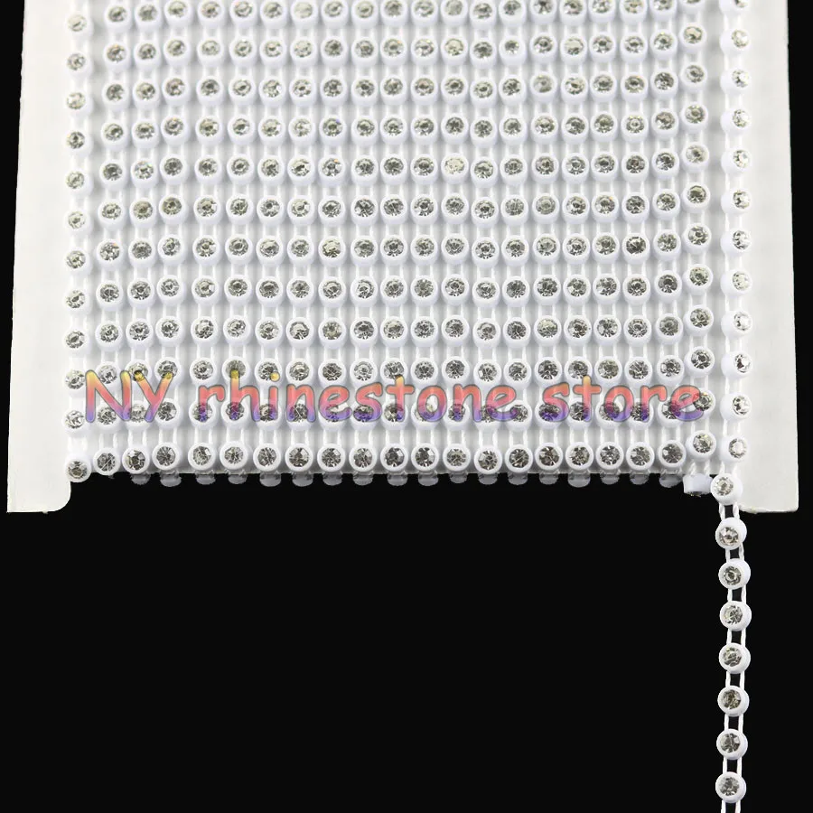 2 размера SS12 3 мм AAA класс прозрачного стекла хрустальные стразы отделка цепи 10